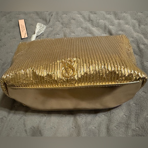Victoria's Secret Handbags - Luxurious Gold Cosmetic Bag